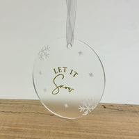 ACRYLIC CHRISTMAS ORNAMENTS