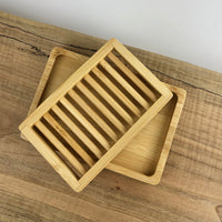 BAMBOO SOAP DISH DUAL LAYER
