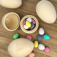 Hollow Wooden Egg
