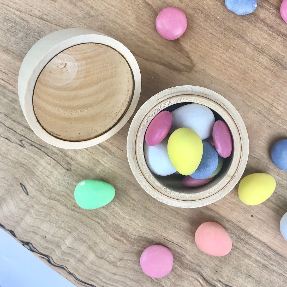 Hollow Wooden Egg