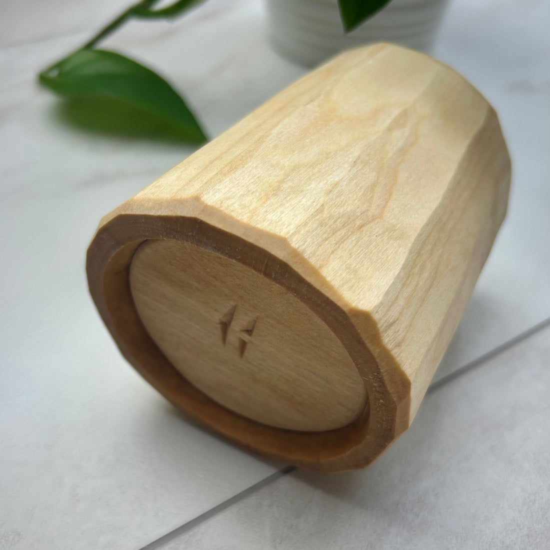 WOODEN SHRINK POT