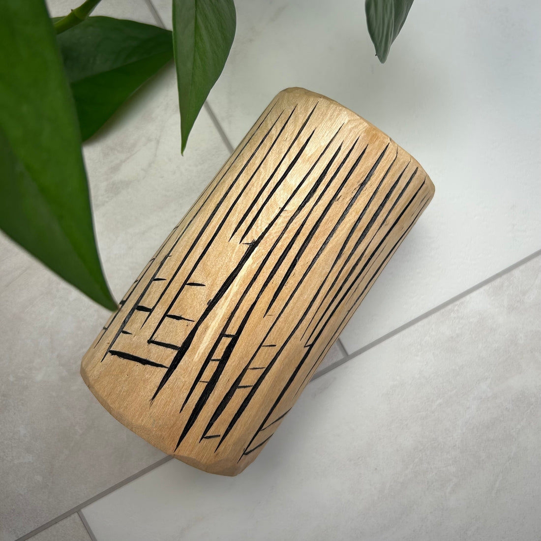 WOODEN SHRINK POT