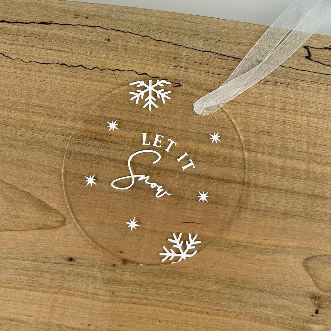 ACRYLIC CHRISTMAS ORNAMENTS
