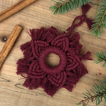 MACRAME CHRISTMAS ORNAMENT