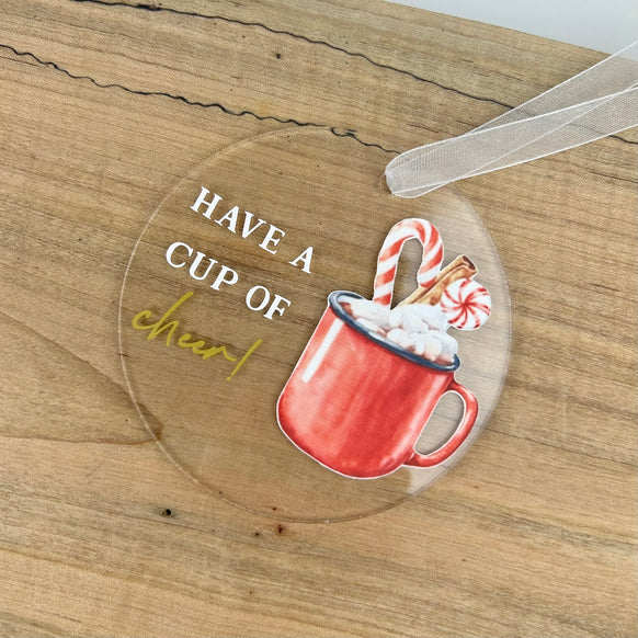 ACRYLIC CHRISTMAS ORNAMENTS