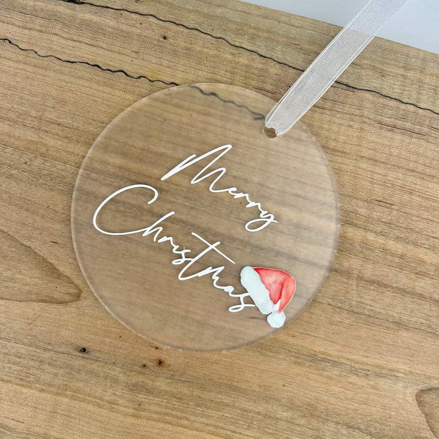 ACRYLIC CHRISTMAS ORNAMENTS