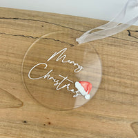 ACRYLIC CHRISTMAS ORNAMENTS