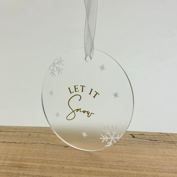 ACRYLIC CHRISTMAS ORNAMENTS