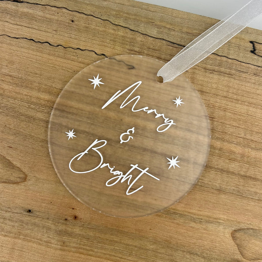 ACRYLIC CHRISTMAS ORNAMENTS