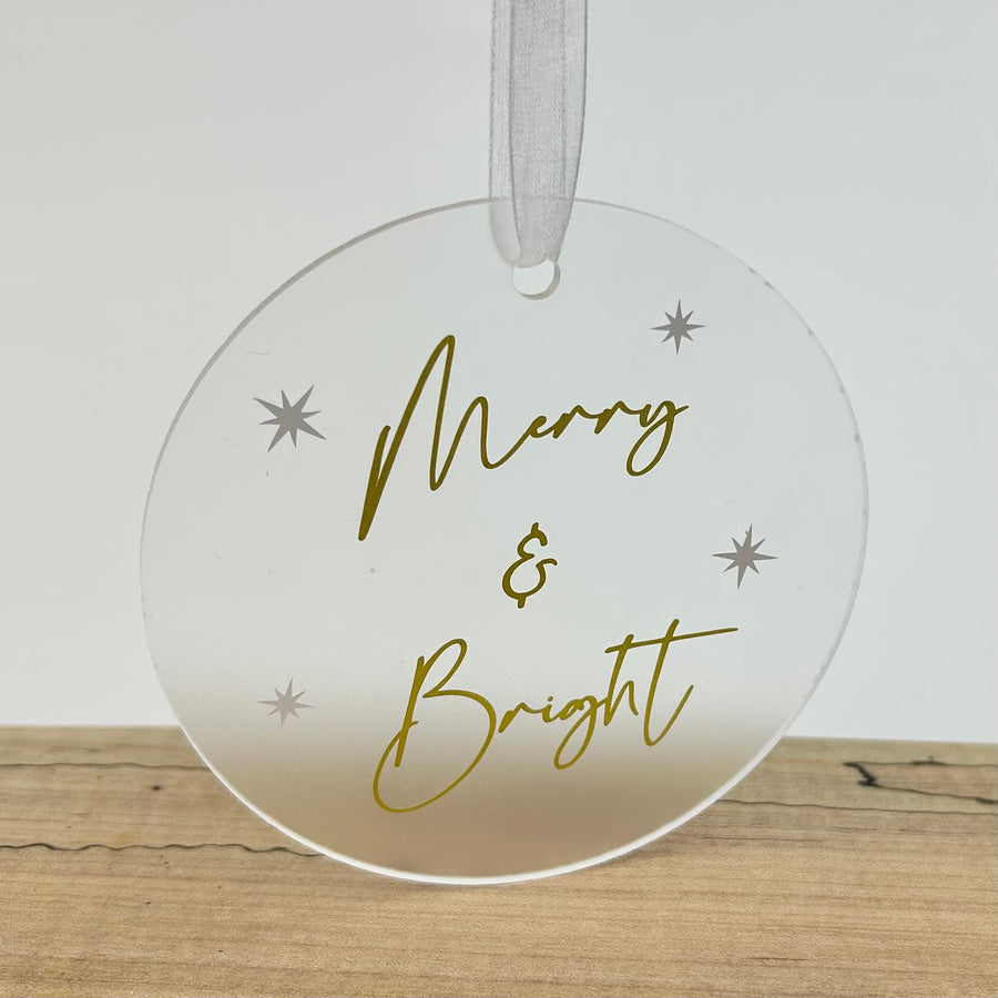 ACRYLIC CHRISTMAS ORNAMENTS