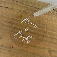 ACRYLIC CHRISTMAS ORNAMENTS