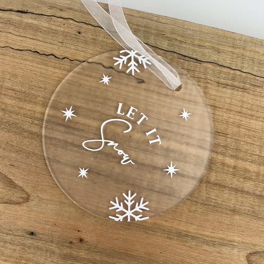 ACRYLIC CHRISTMAS ORNAMENTS