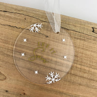 ACRYLIC CHRISTMAS ORNAMENTS