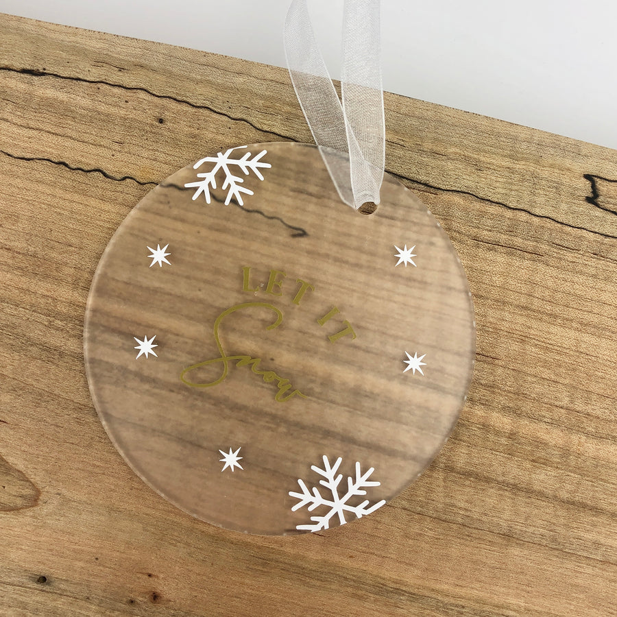 ACRYLIC CHRISTMAS ORNAMENTS