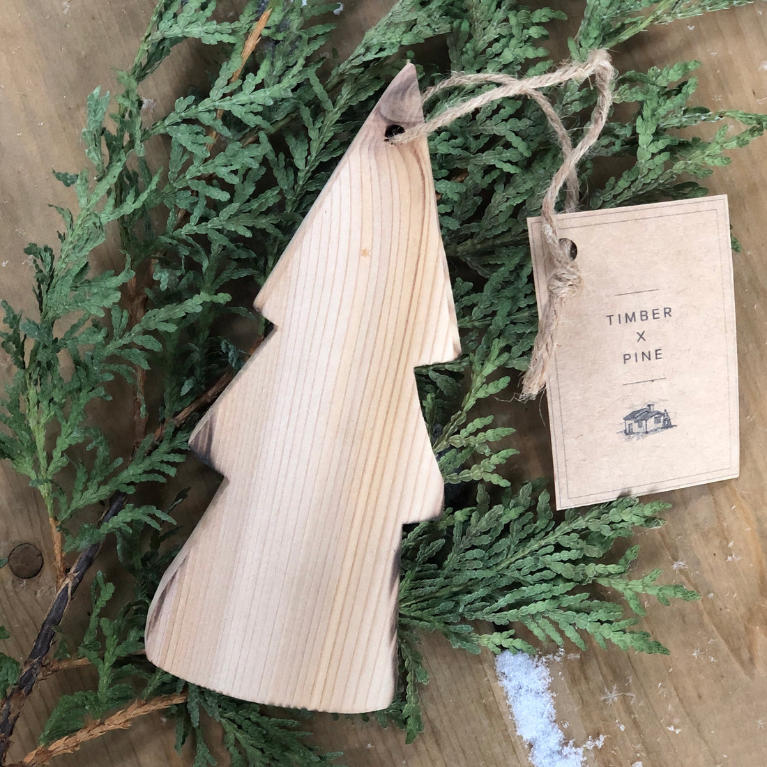 CEDAR TREE ORNAMENT BY TIMBER X PINE