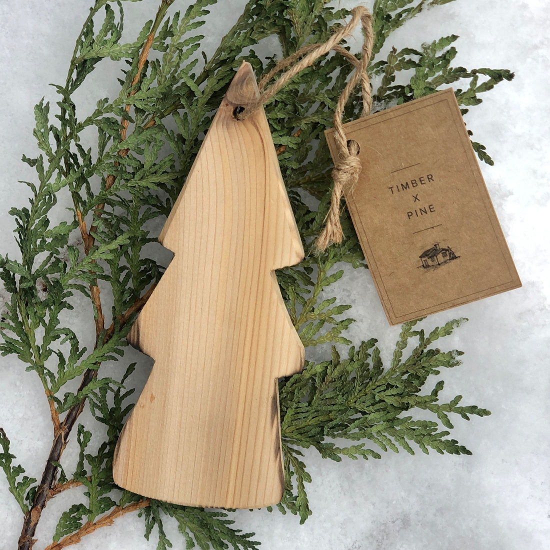 CEDAR TREE ORNAMENT BY TIMBER X PINE