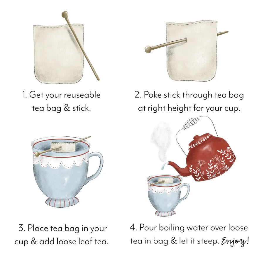 REUSABLE TEA BAGS