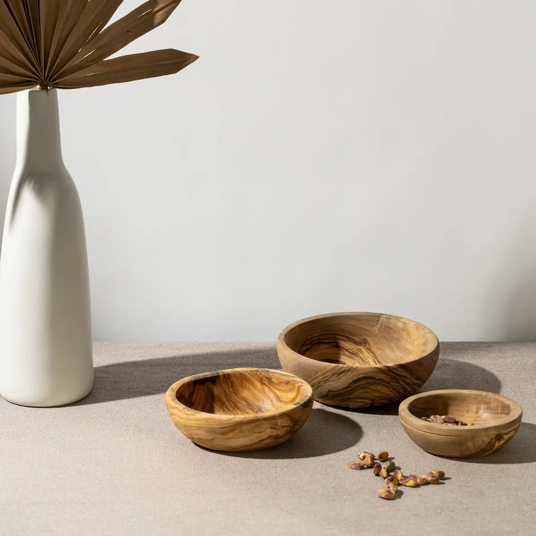 OLIVE WOOD NESTING BOWLS