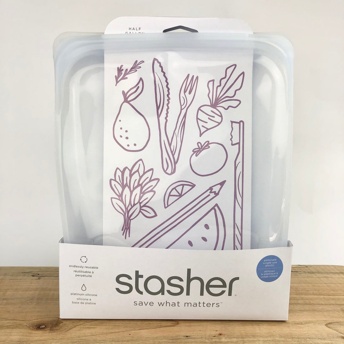 STASHER 1/2 GALLON BAG