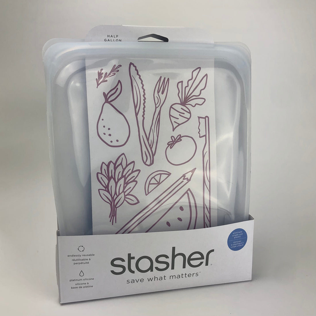 STASHER 1/2 GALLON BAG